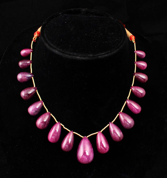 RUBY DROP NECKLACE