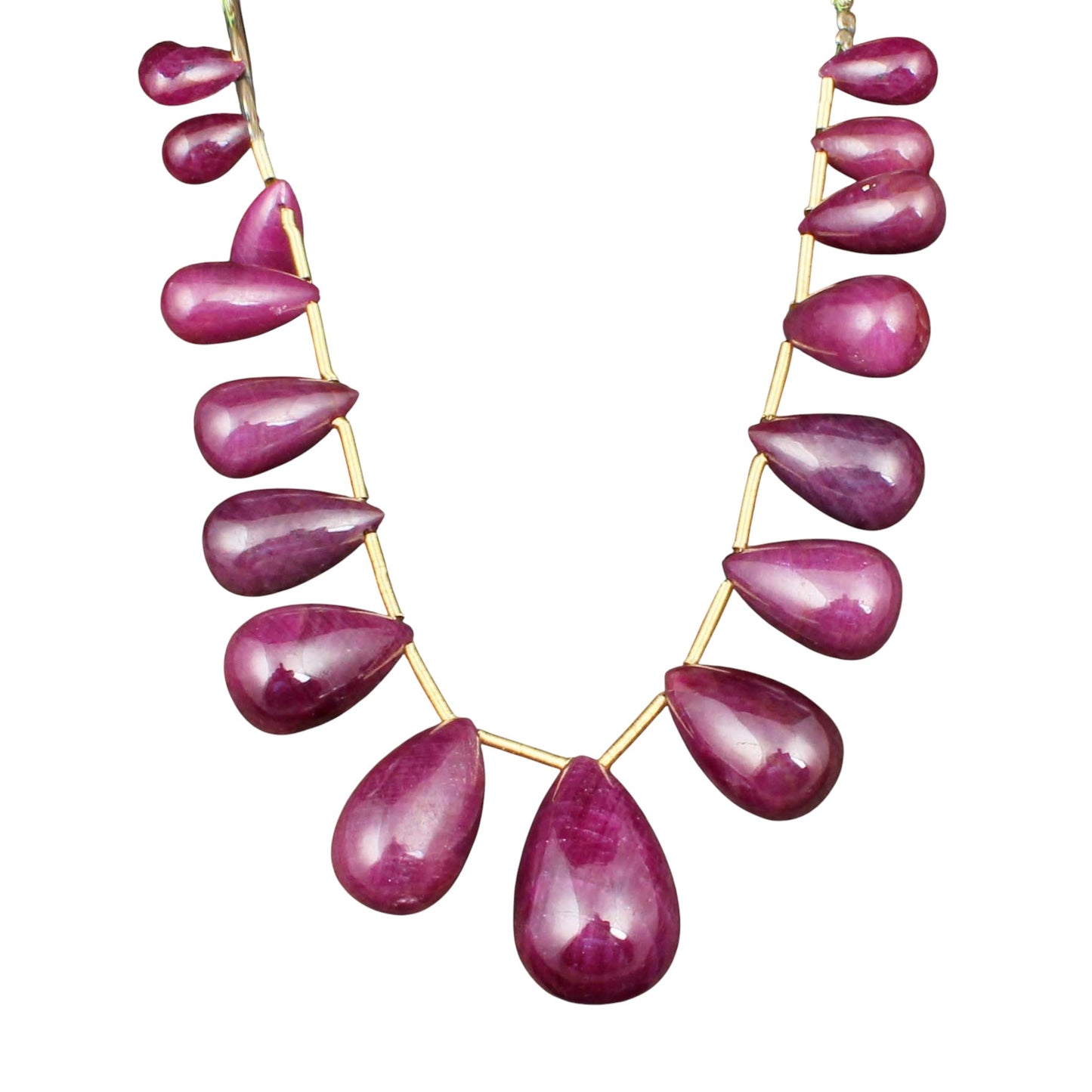 RUBY DROP BEADS