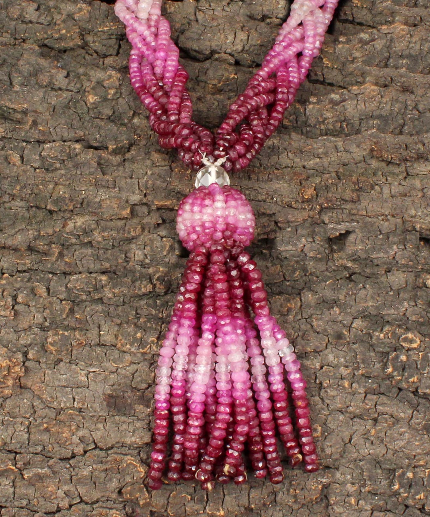 Multi Ruby Factied Beads