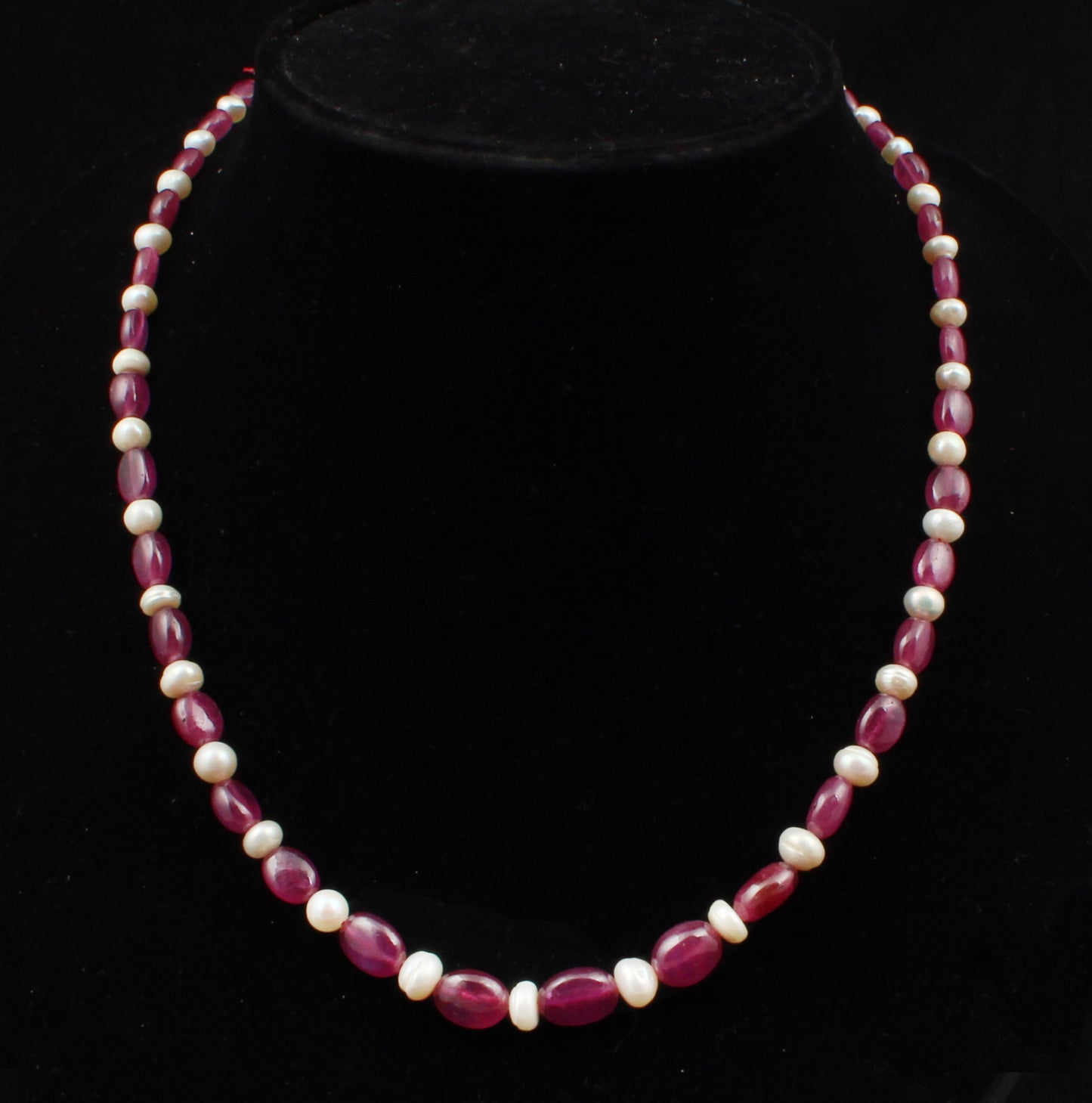 Ruby Pearl Long Beads