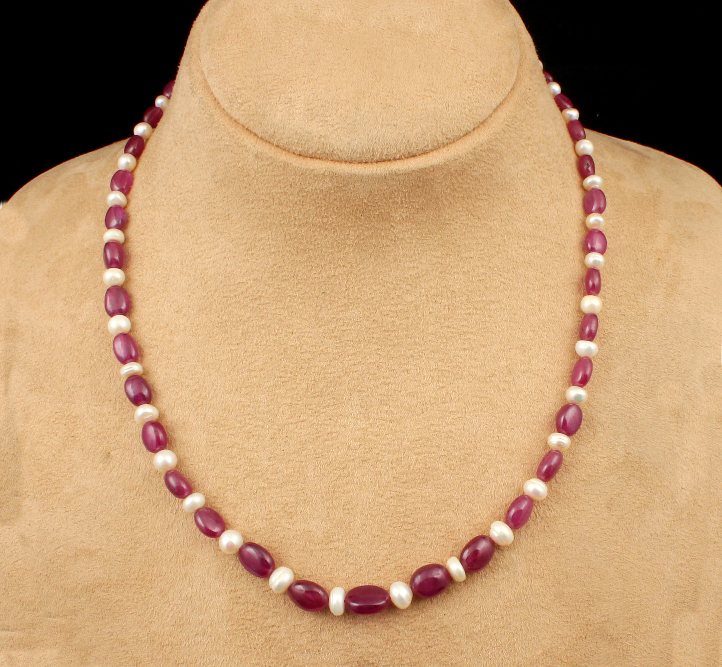 Ruby Pearl Long Beads