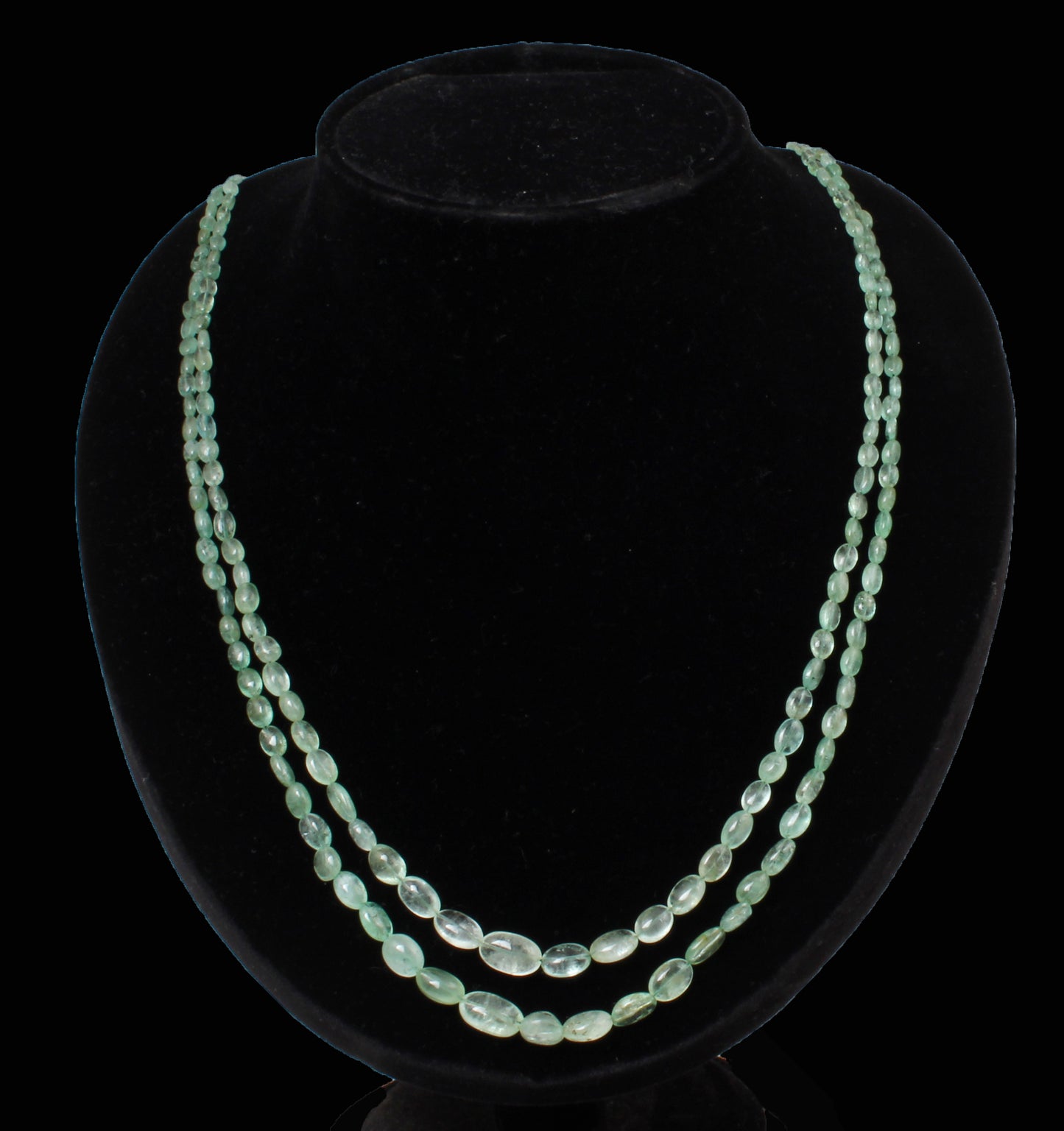 Emerald Russian Long Beads