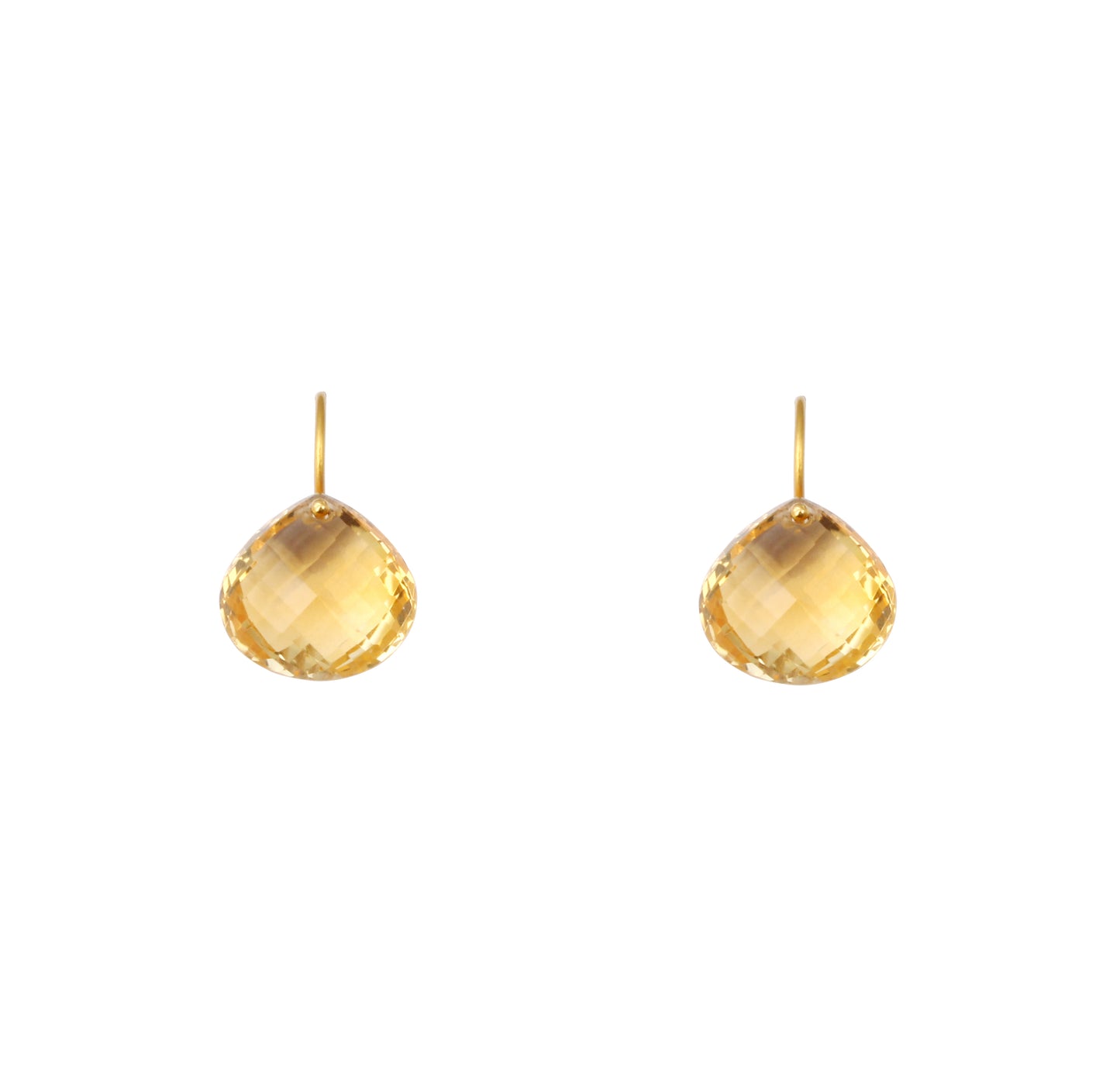 Citrine Gold Earring