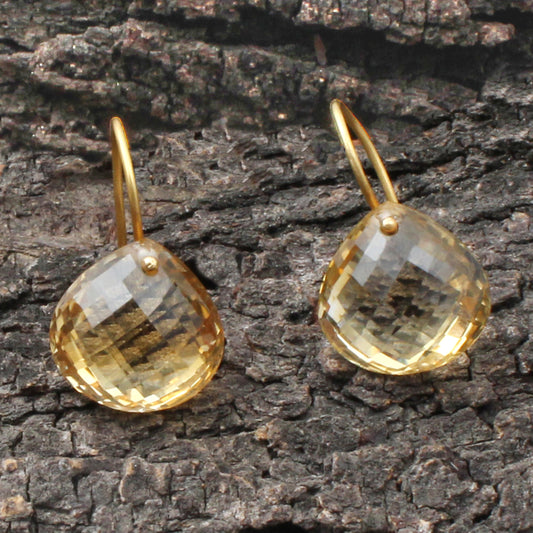 Citrine Gold Earring