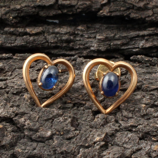 Sapphire Gold Earring