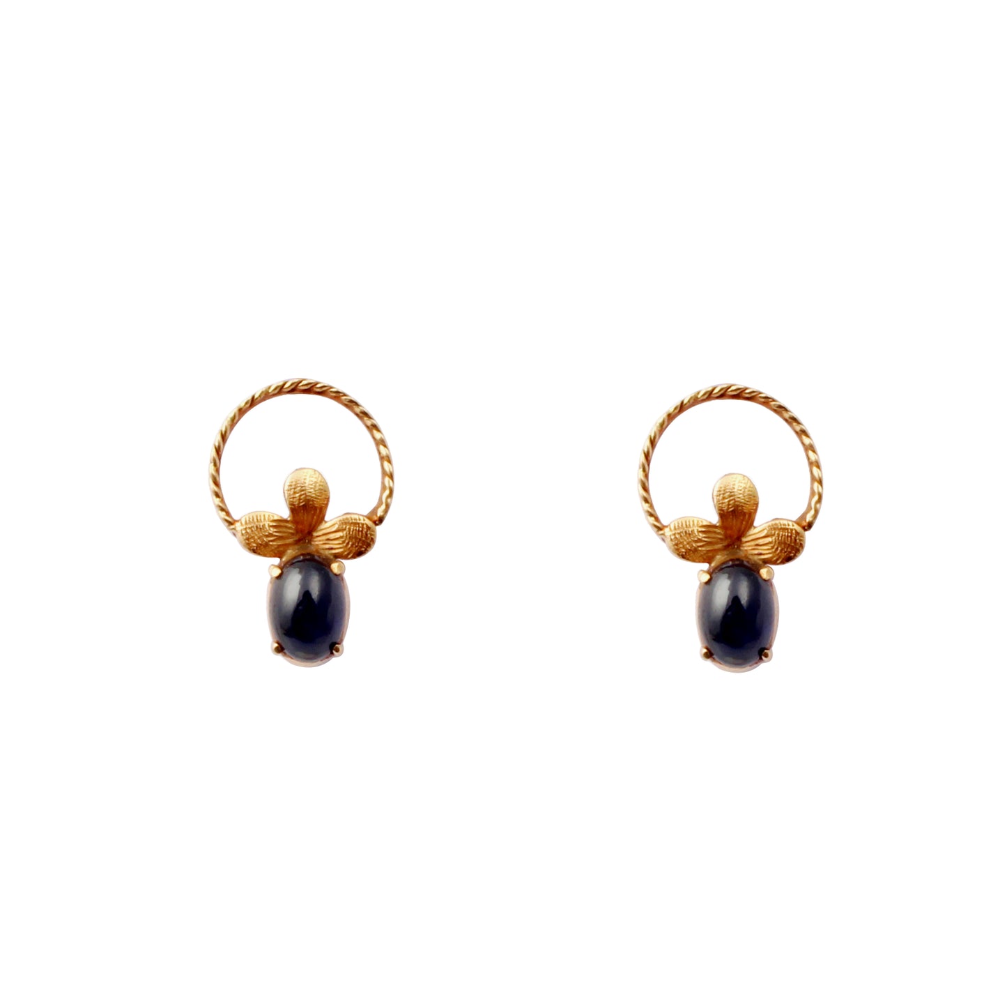 Sapphire Gold Earring