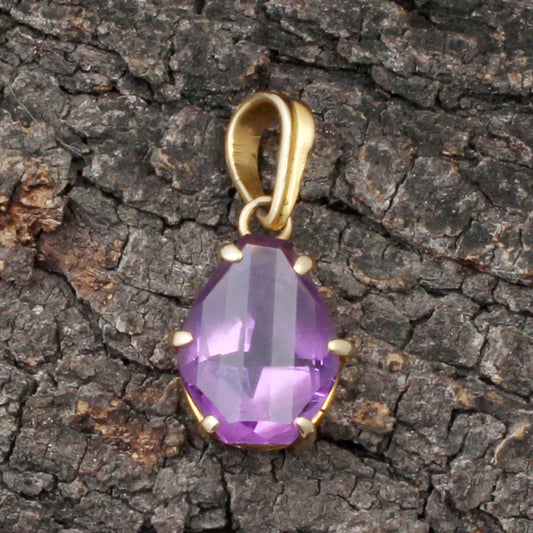 Amethyst Gold Pendant