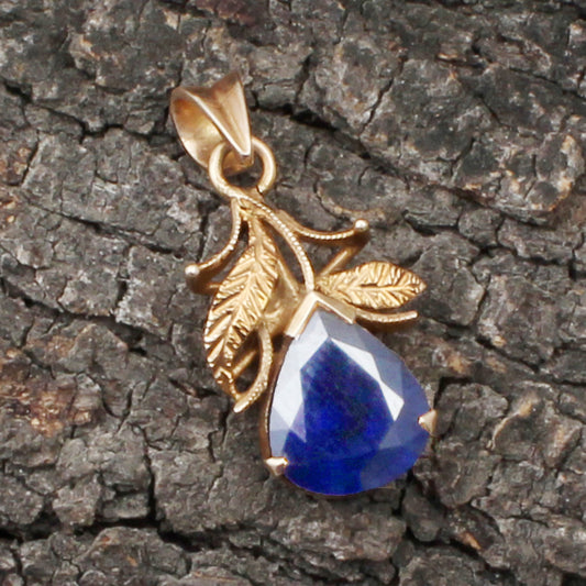 Sapphire Gold Pendant