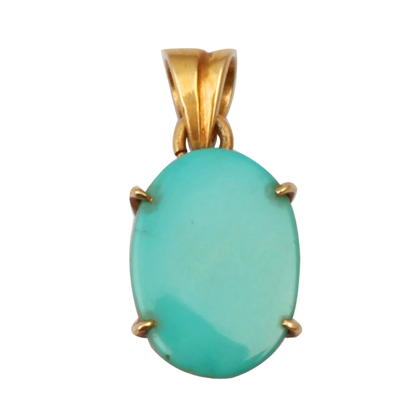 Turquiose(Arizona) Gold Pendant