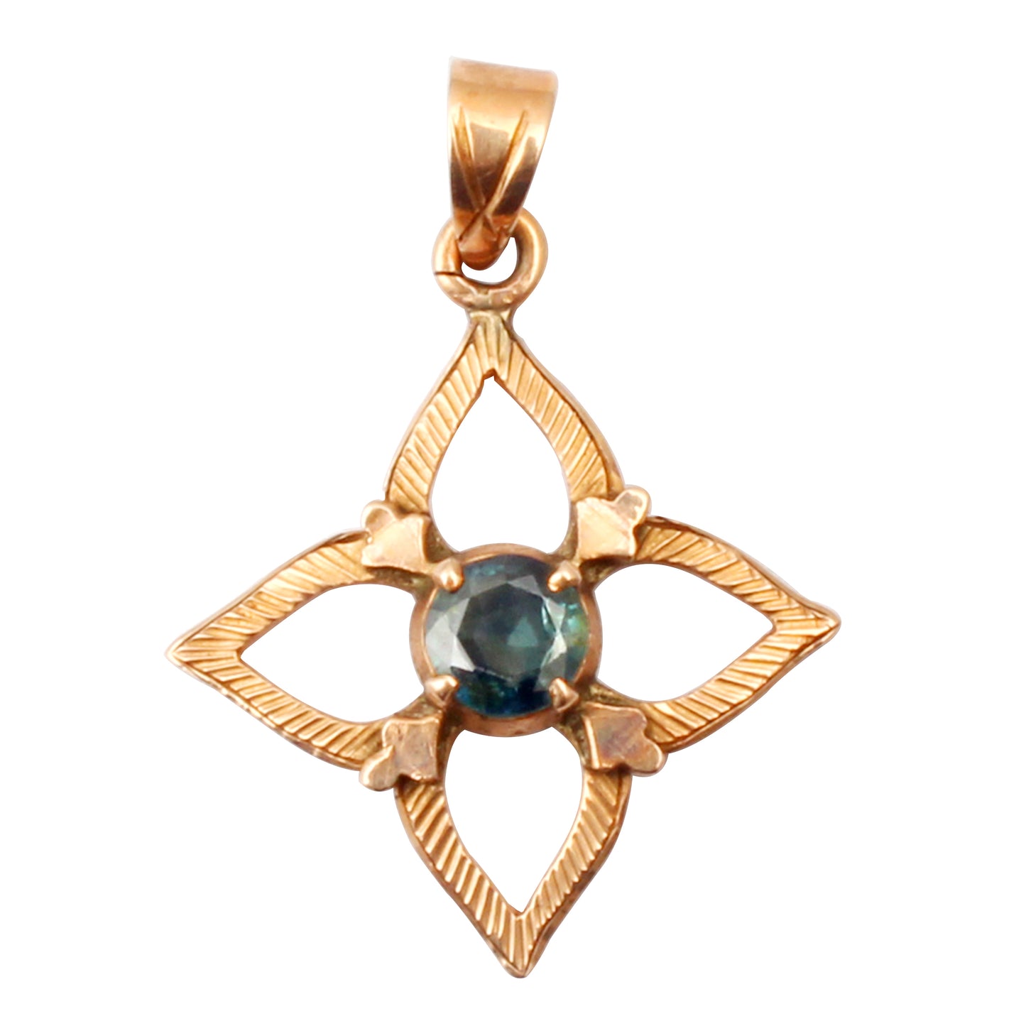 Sapphire Gold Pendant