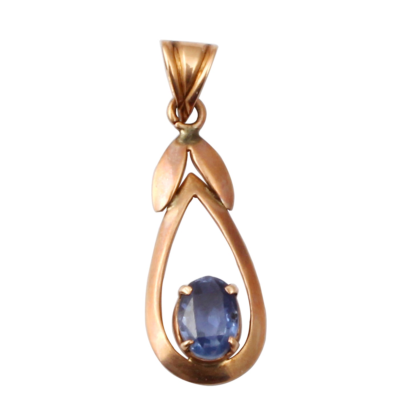 Sapphire(Natural) Gold Pendant