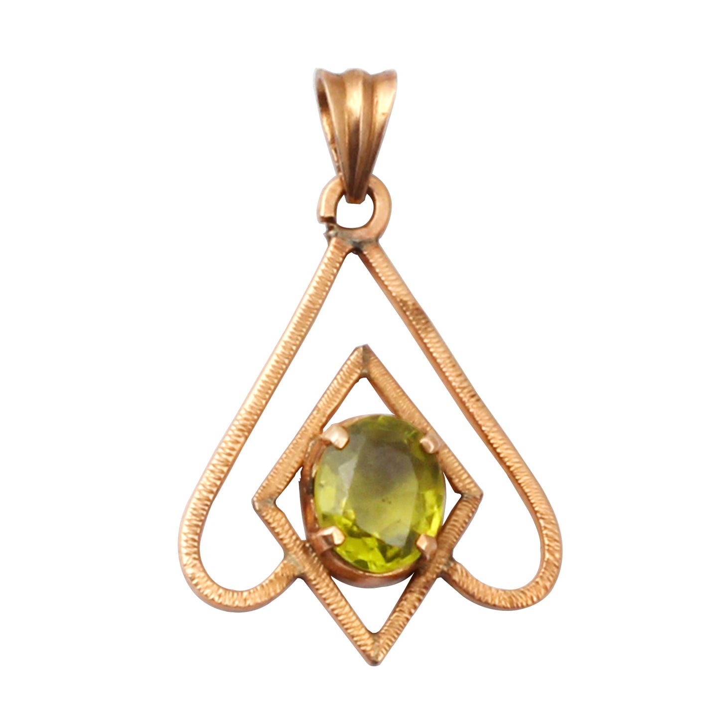 Peridote Gold Pendant