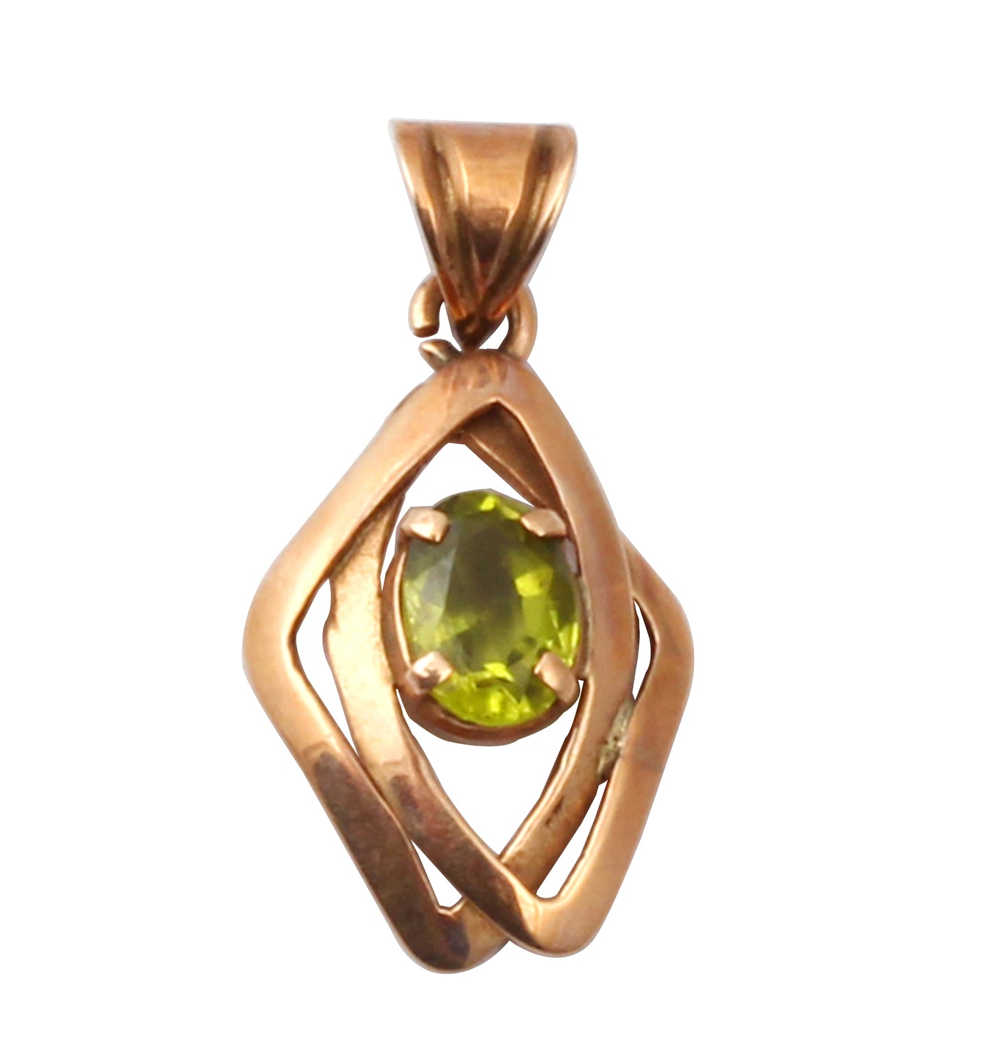 Peridote Gold Pendant