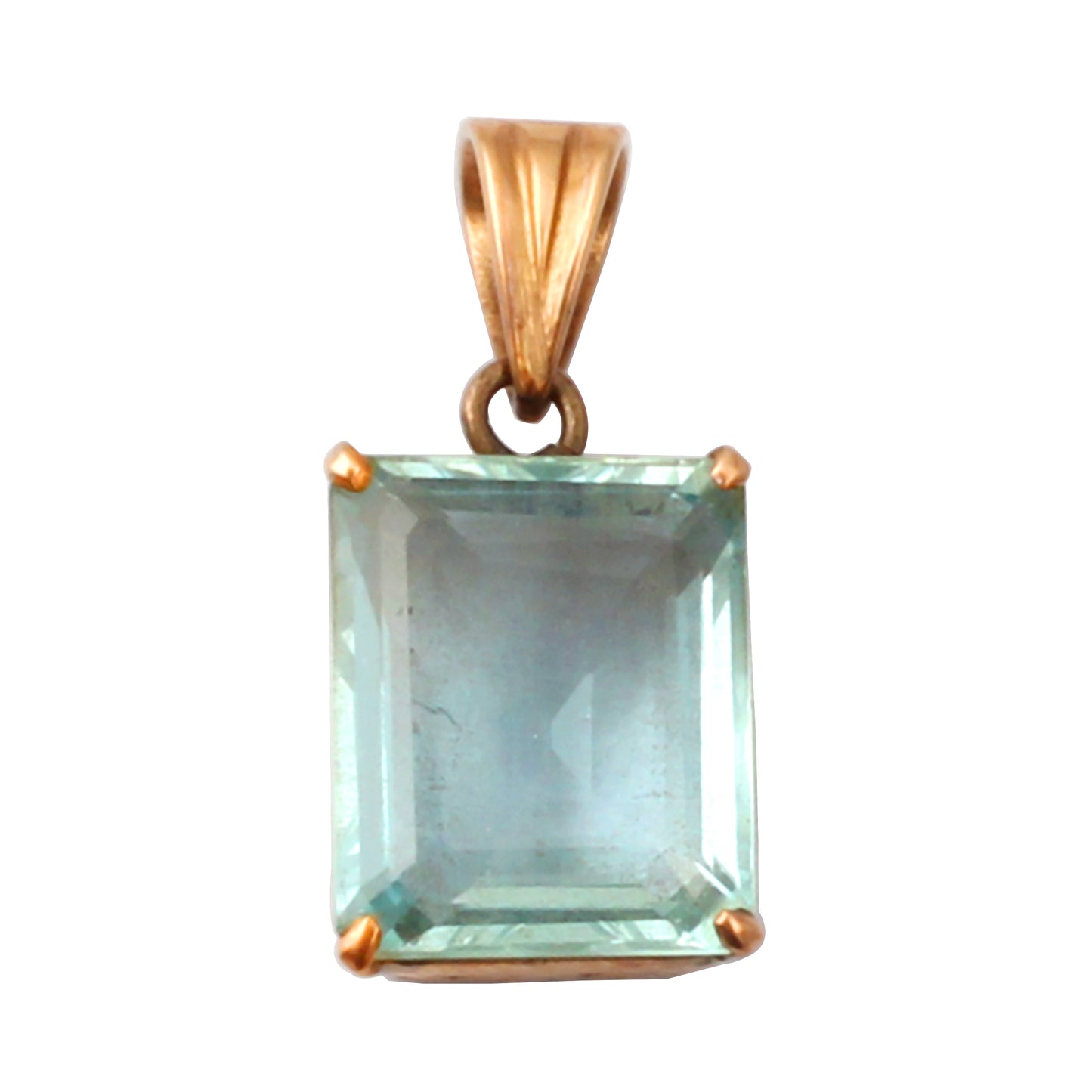 Aquamarine Gold Pendant