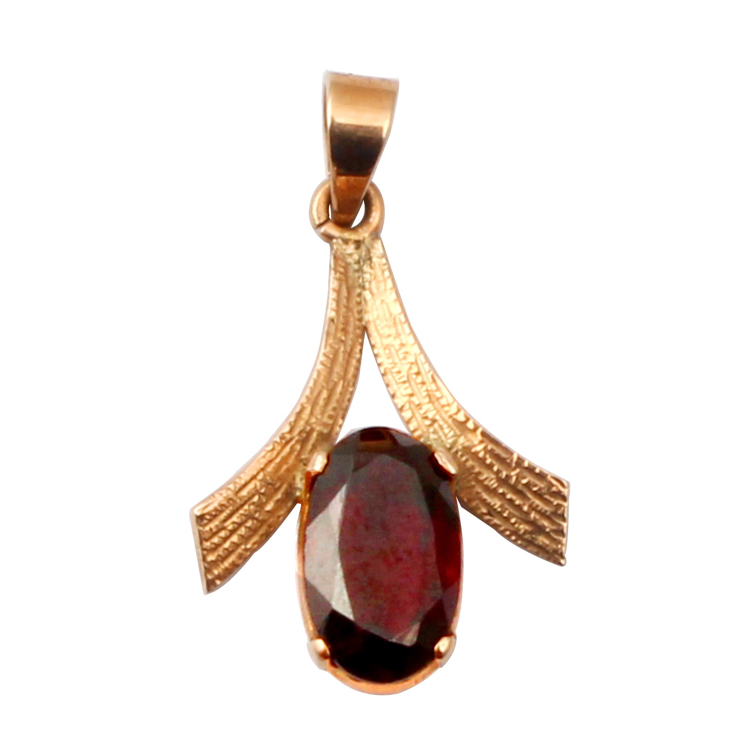 Garnet Gold Pendant