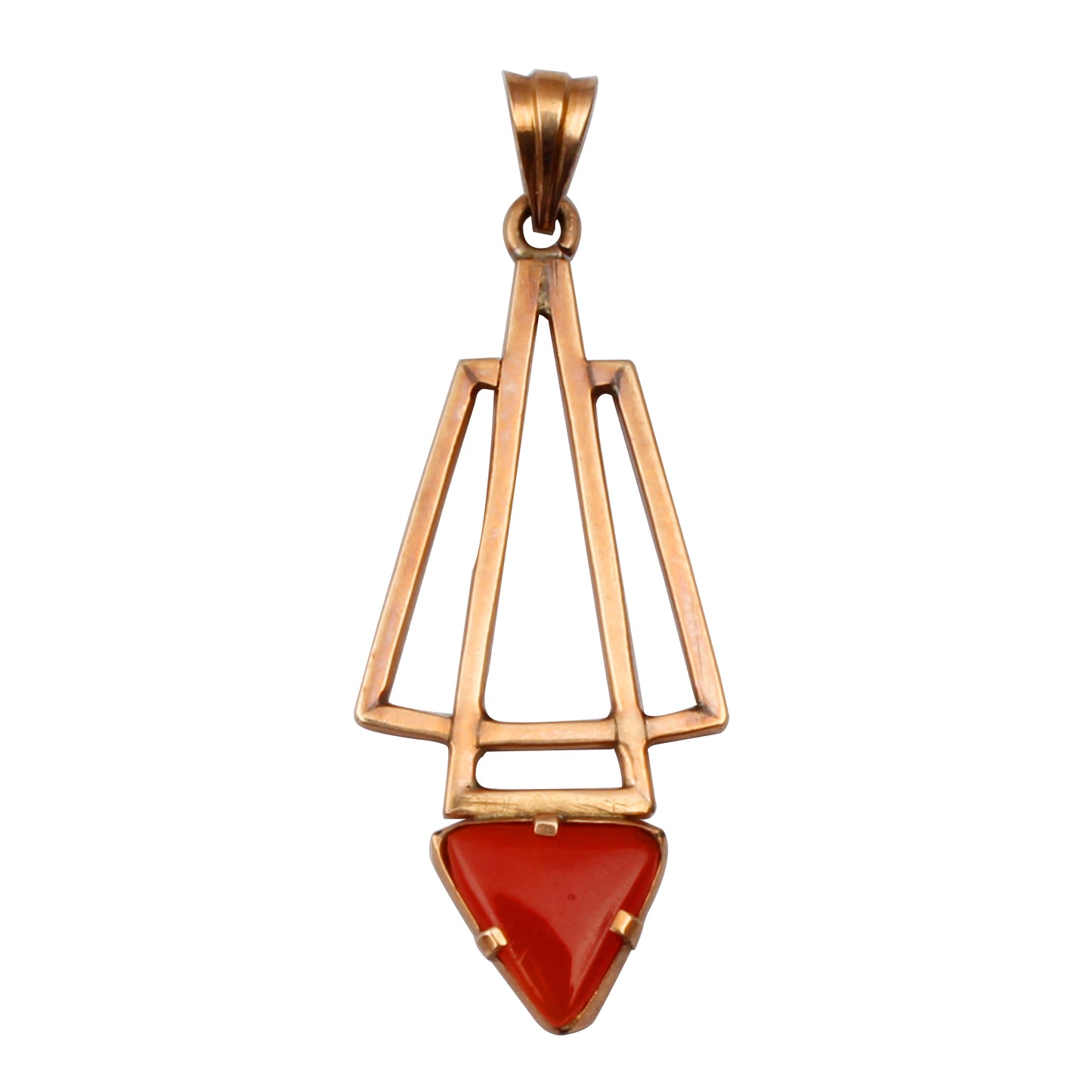 Coral Gold Pendant