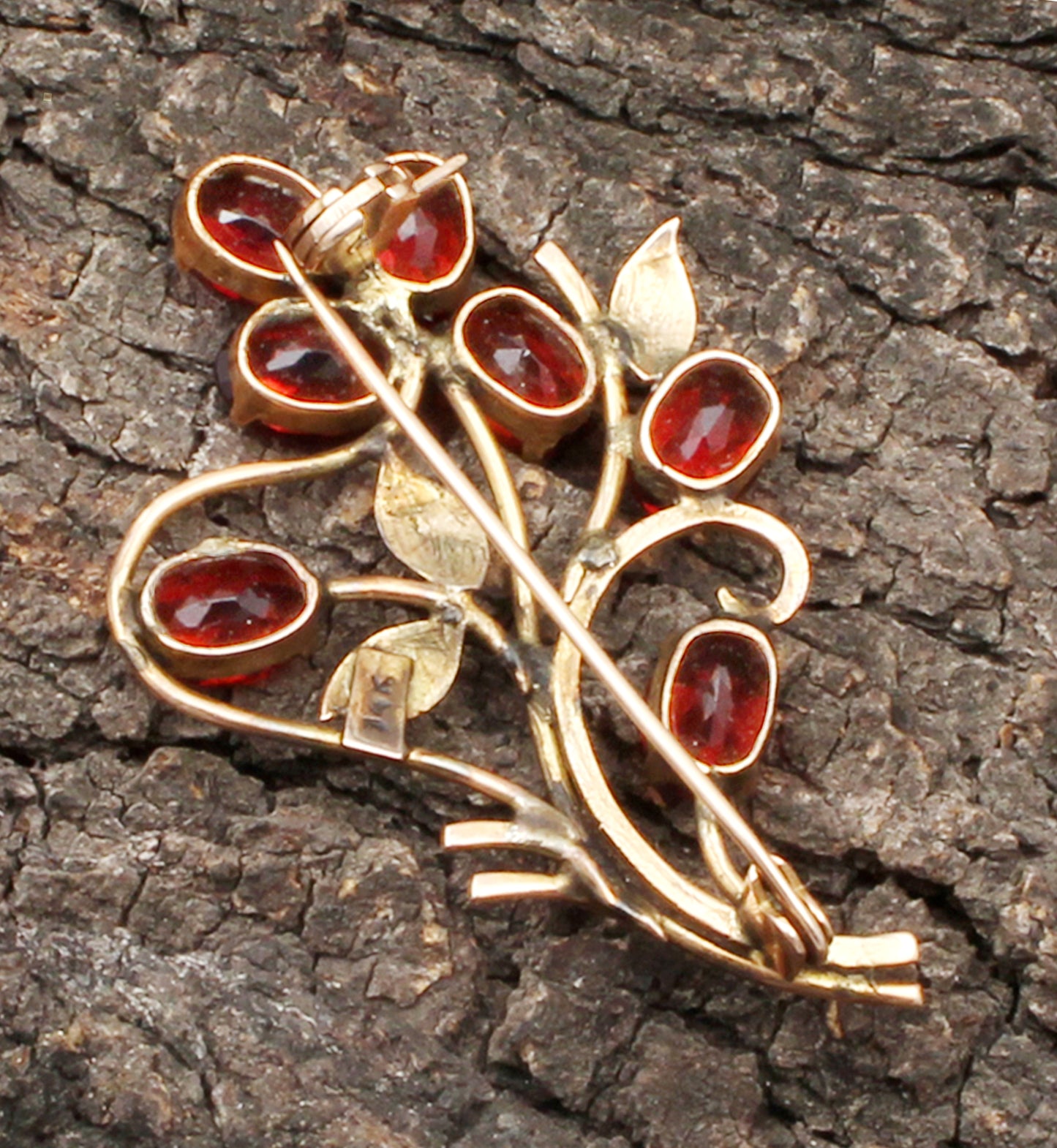 Garnet Gold Pendant