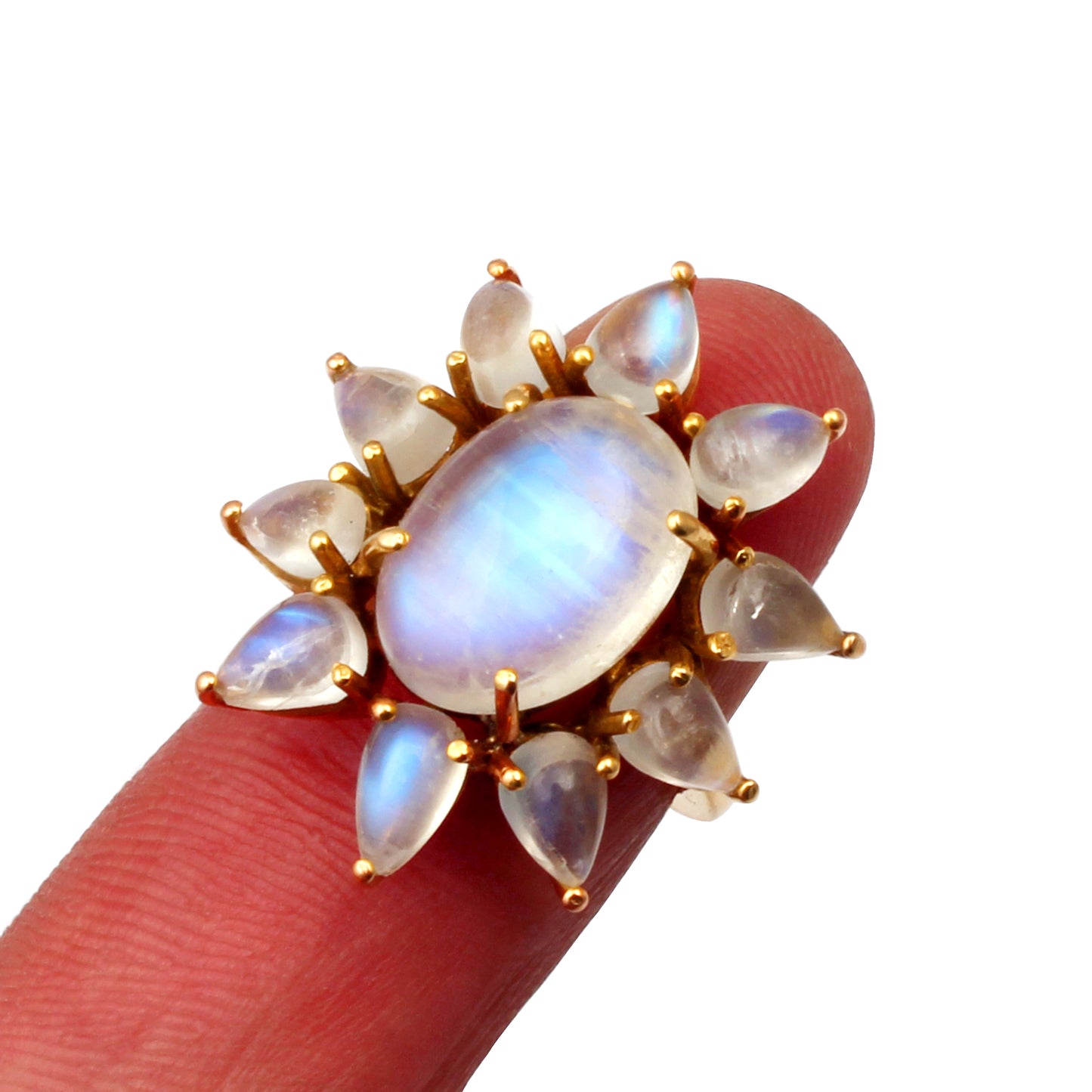 Moonstone gold ring