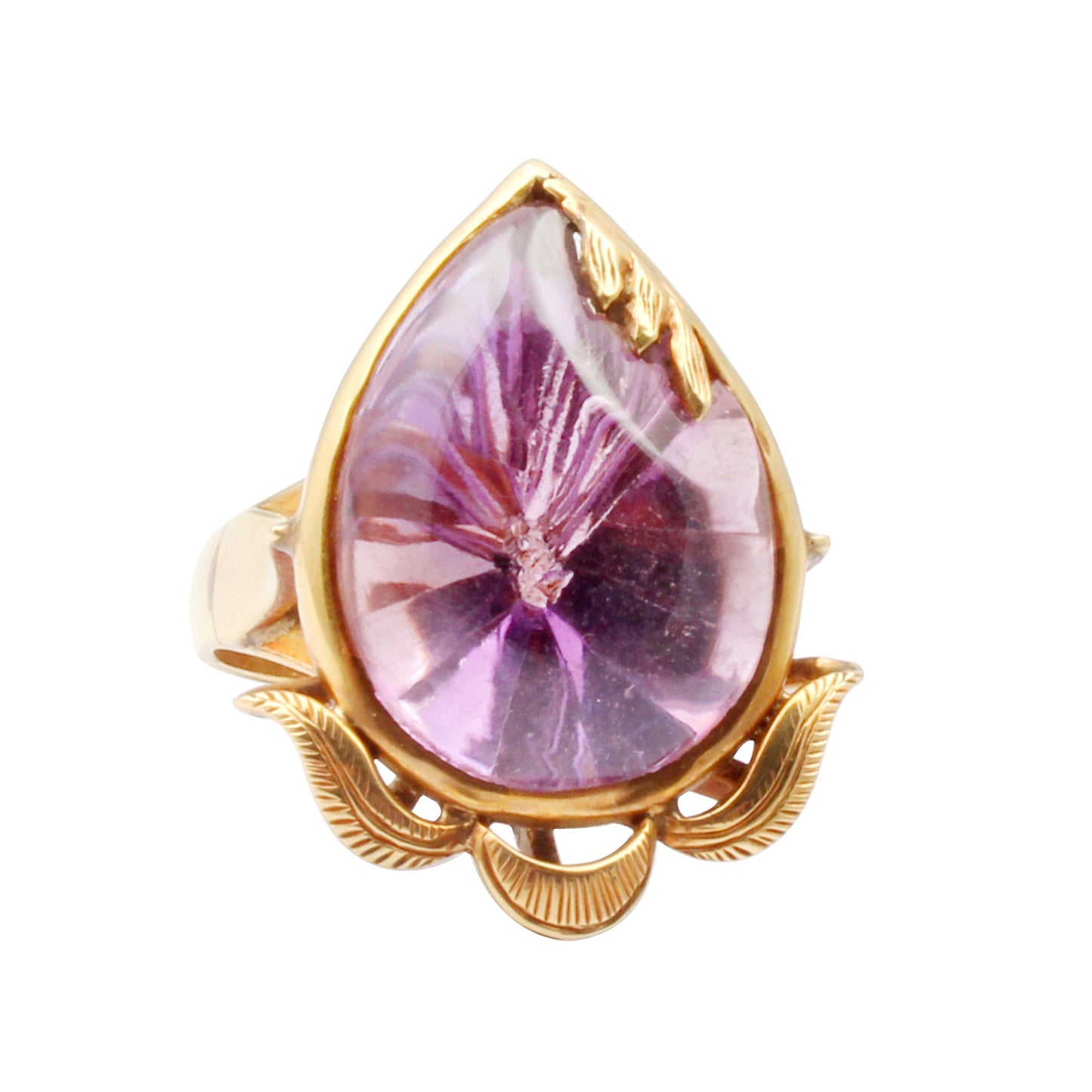 Amethyst(Brazil) Gold Ring