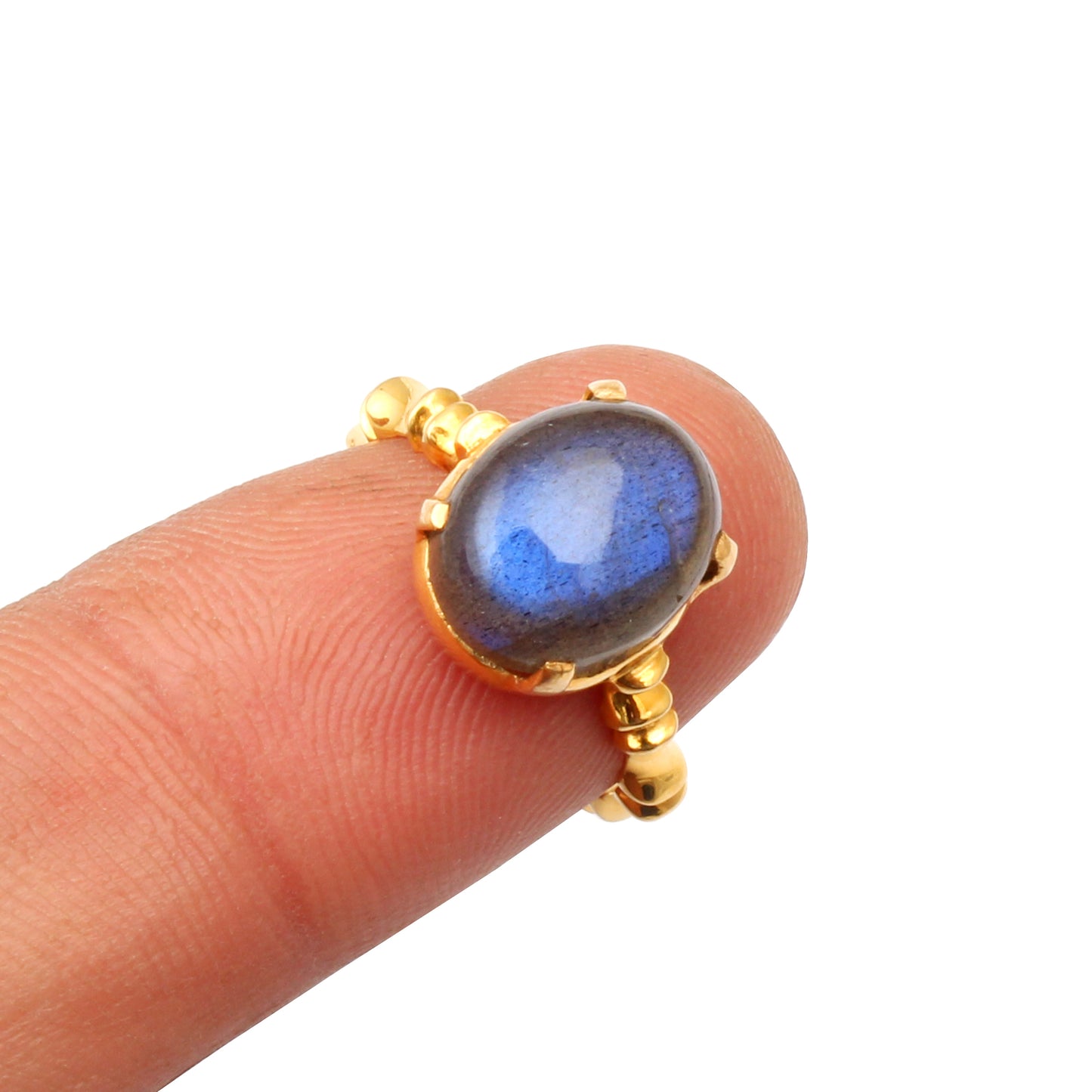 Labradorite(Labrador)  Gold Ring