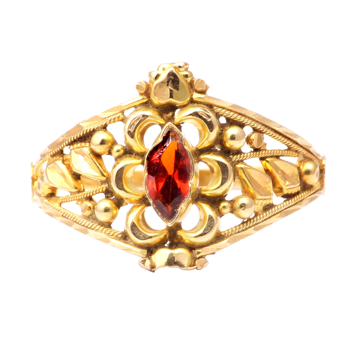 Zircon Gold Ring