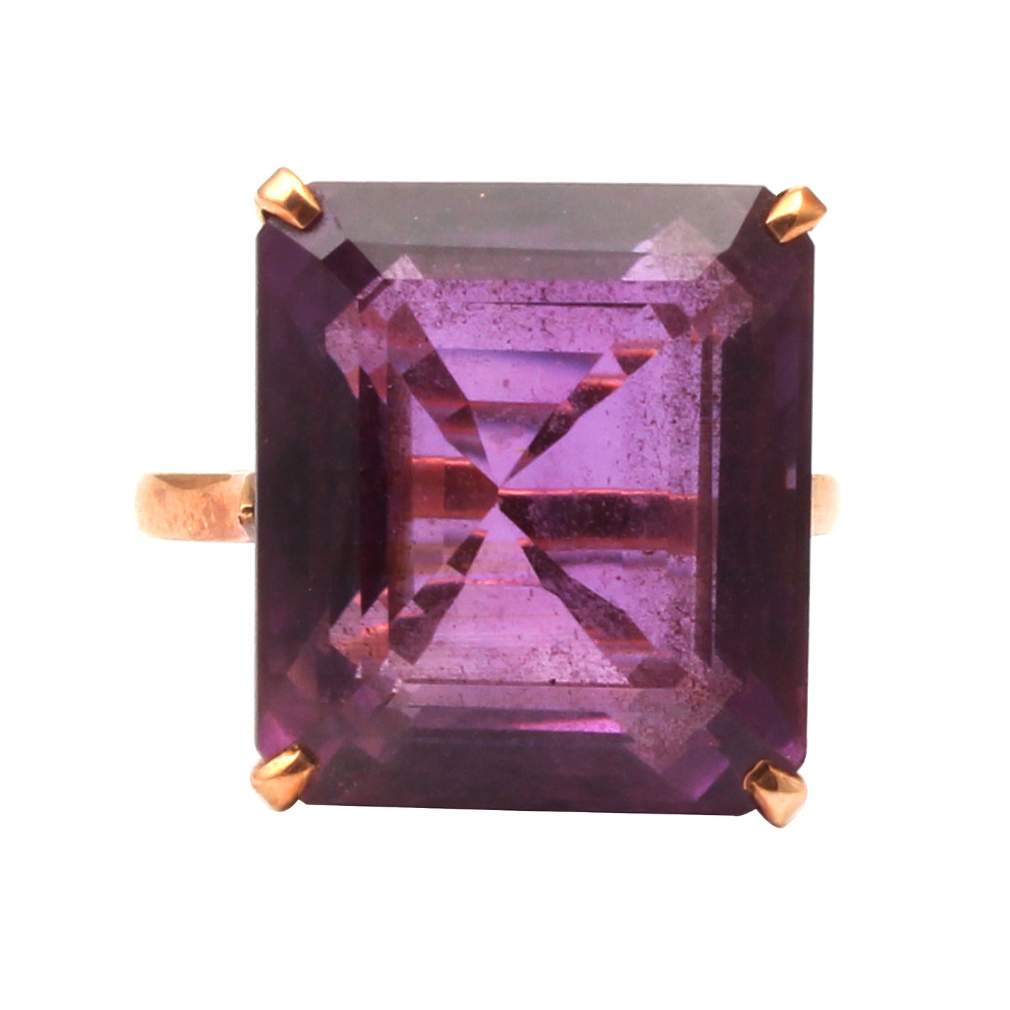 Amethyst(Brazil) Gold Ring