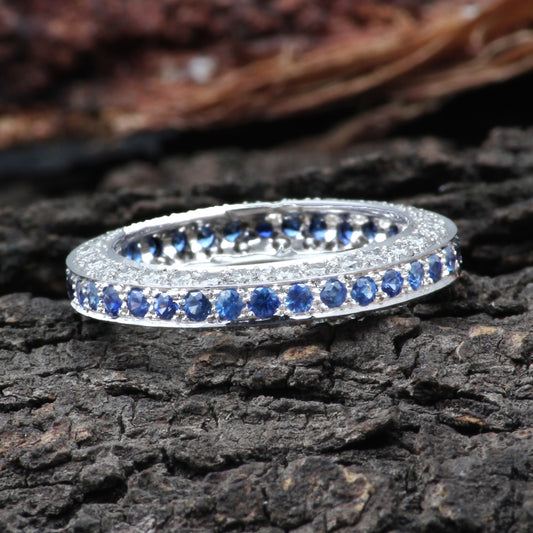 Sapphire And Diamonds Gold Ring