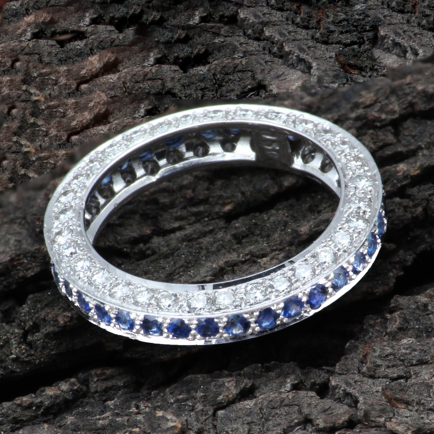 Sapphire And Diamonds Gold Ring