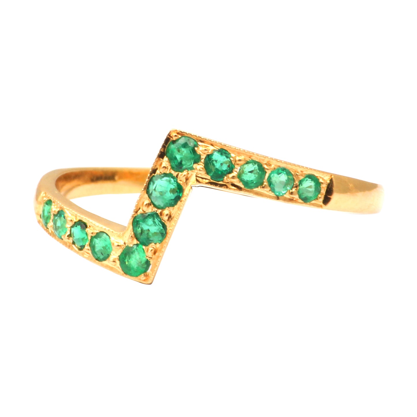 Emerald(Zambian) Gold Ring