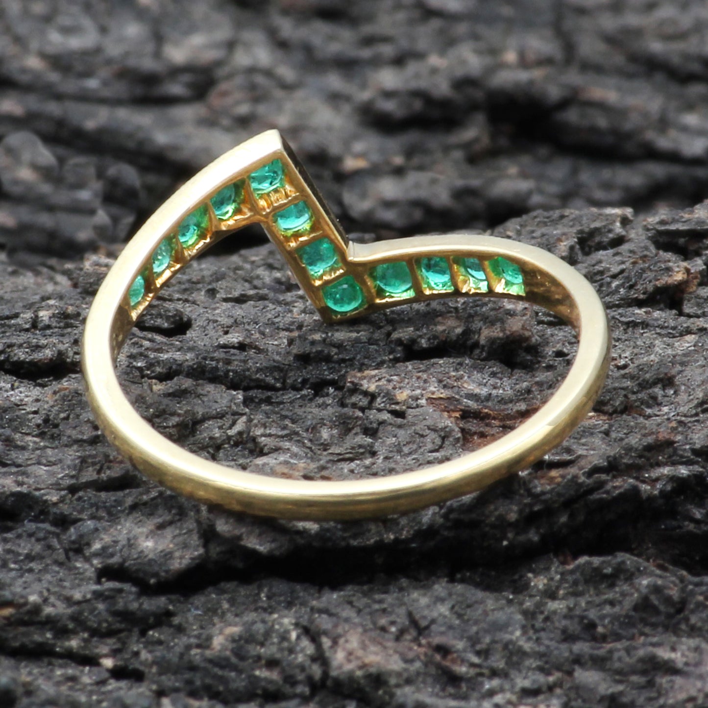 Emerald(Zambian) Gold Ring