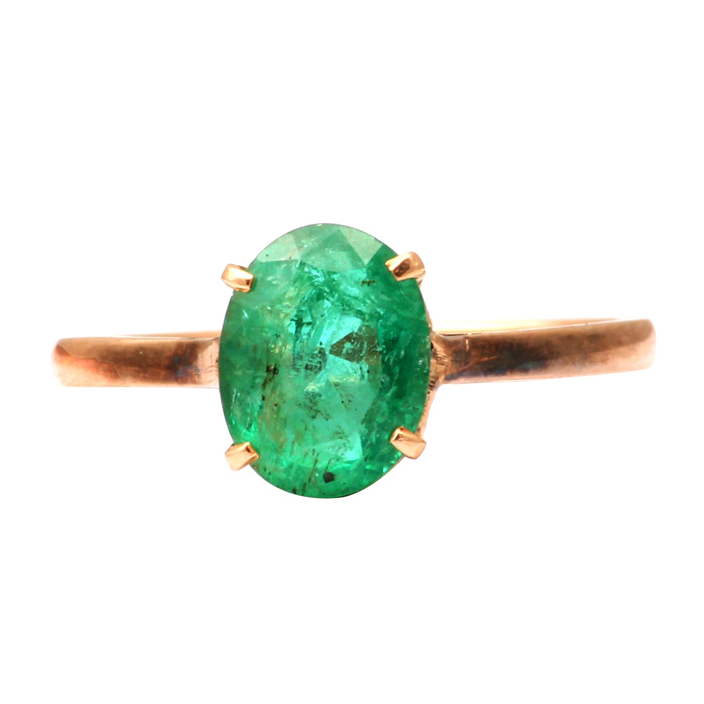 Emerald(Zambian) Gold Ring