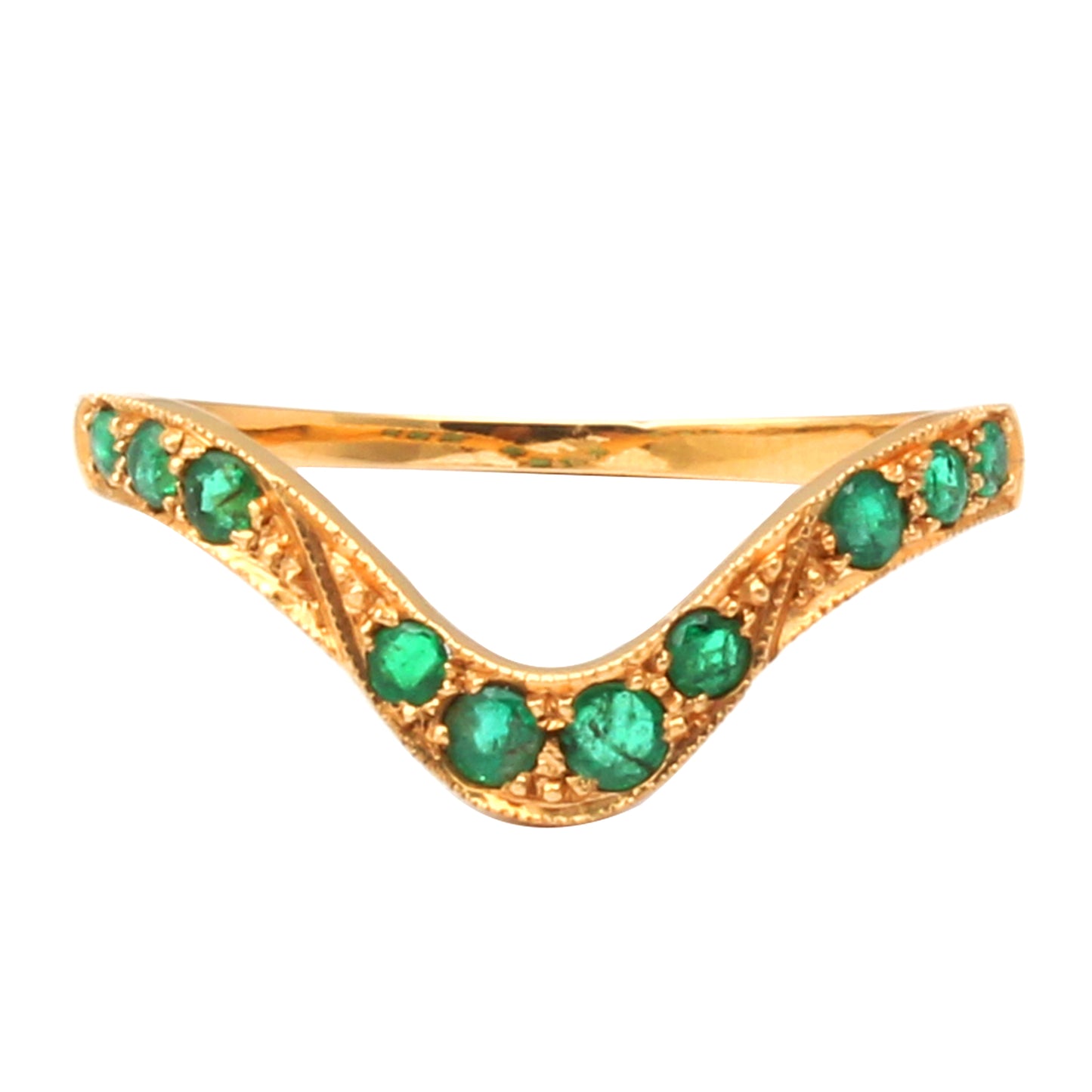 Emerald(Zambian) Gold Ring