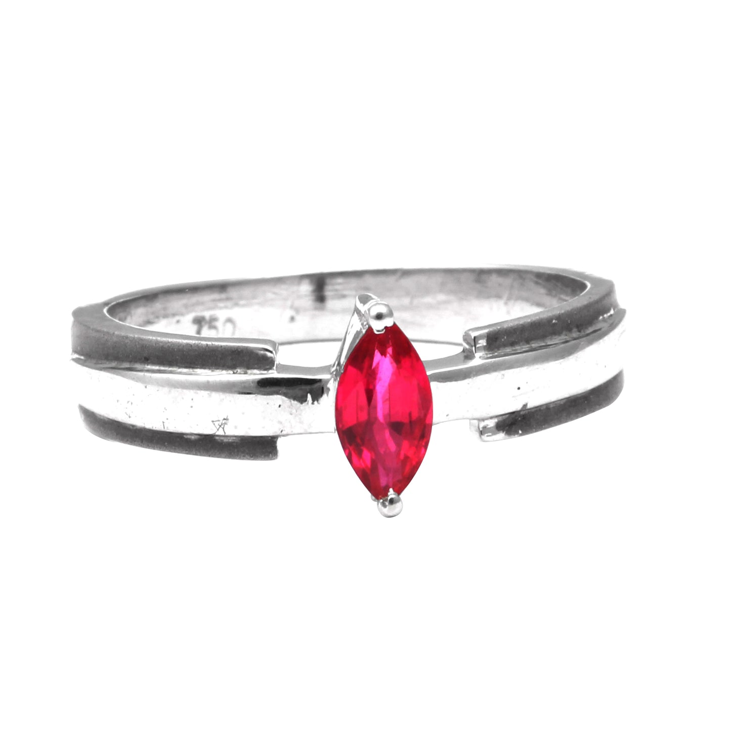 Marquise Ruby(Burma) Gold Ring