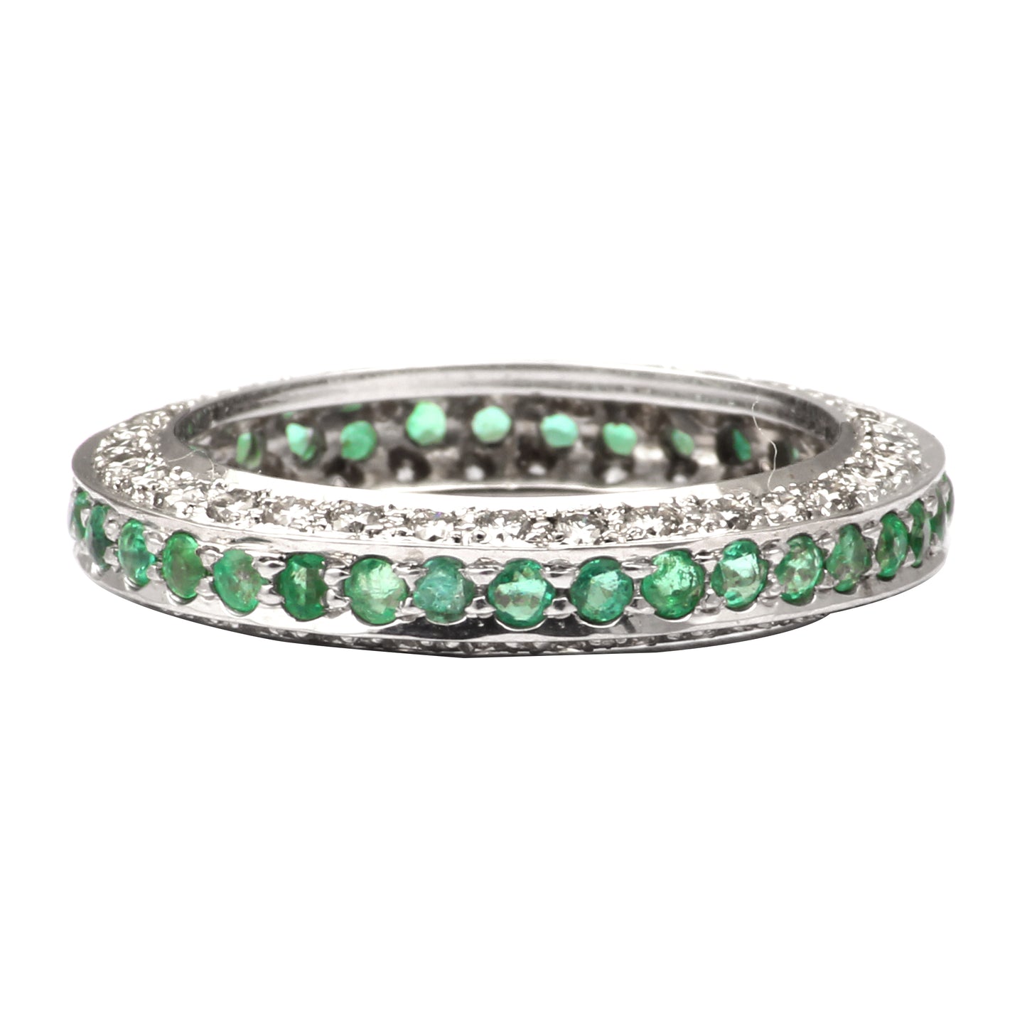 Emerald And Diamonds Gold Ring