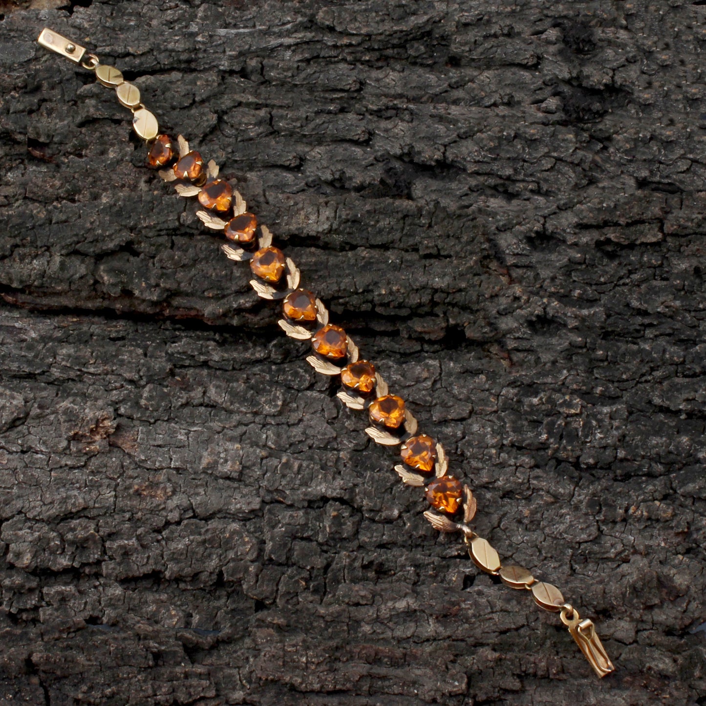 Golden Topaz Gold Bracelet