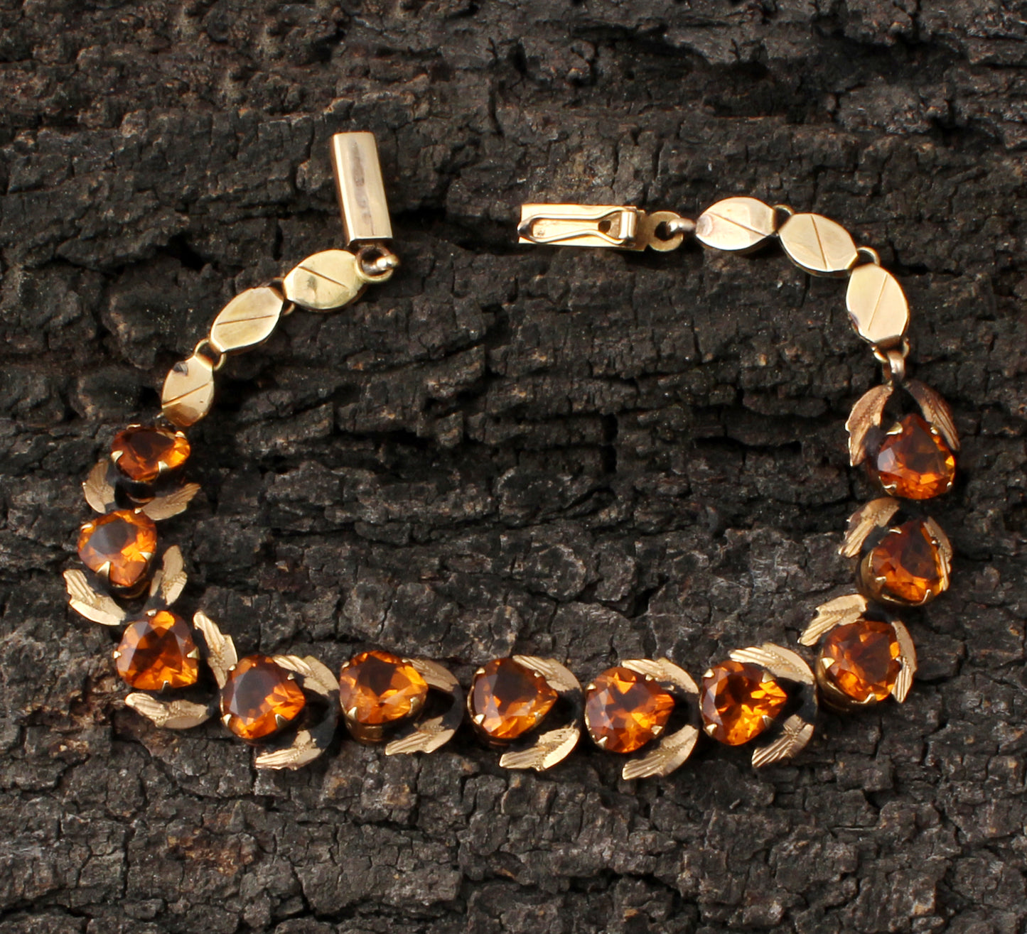 Golden Topaz Gold Bracelet