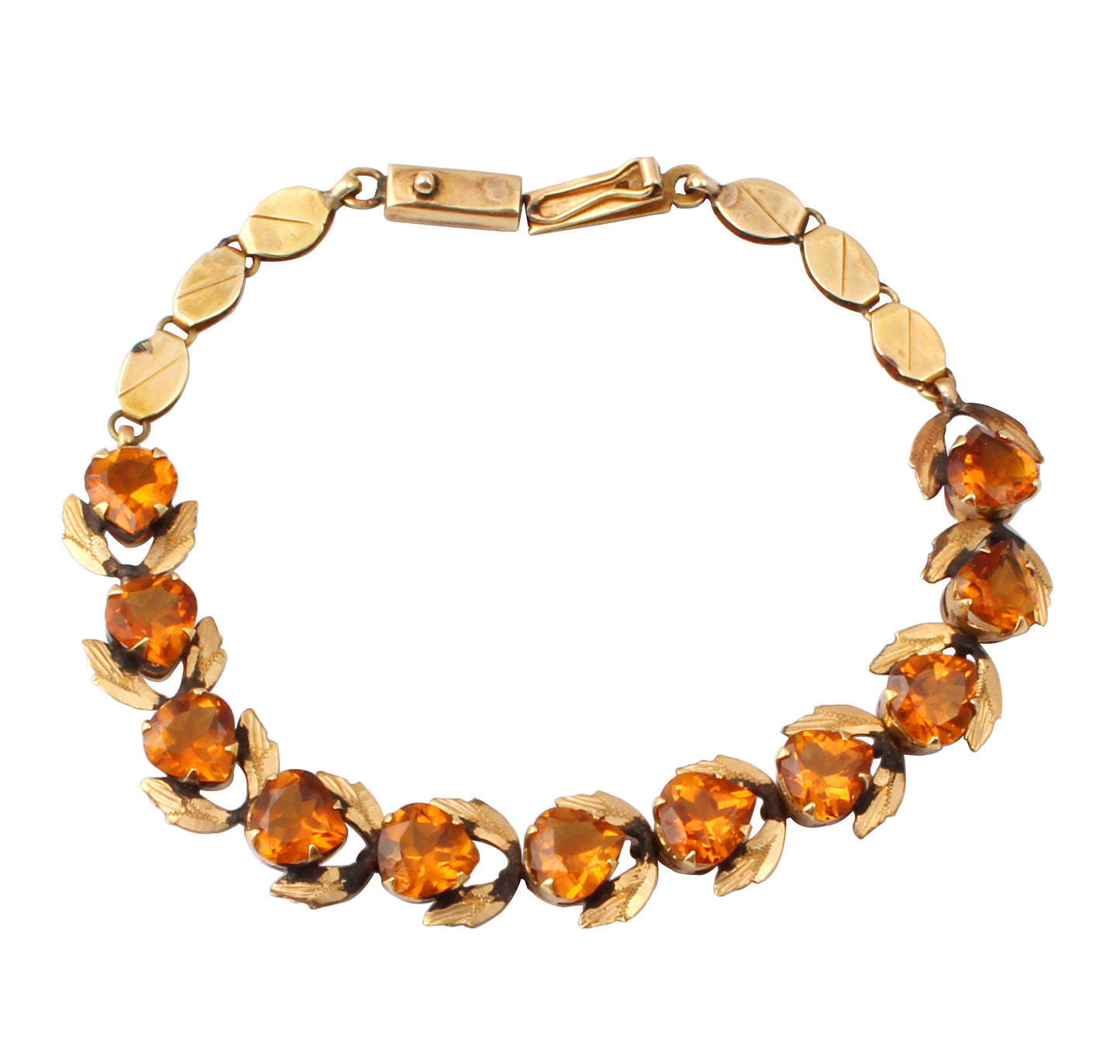 Golden Topaz Gold Bracelet