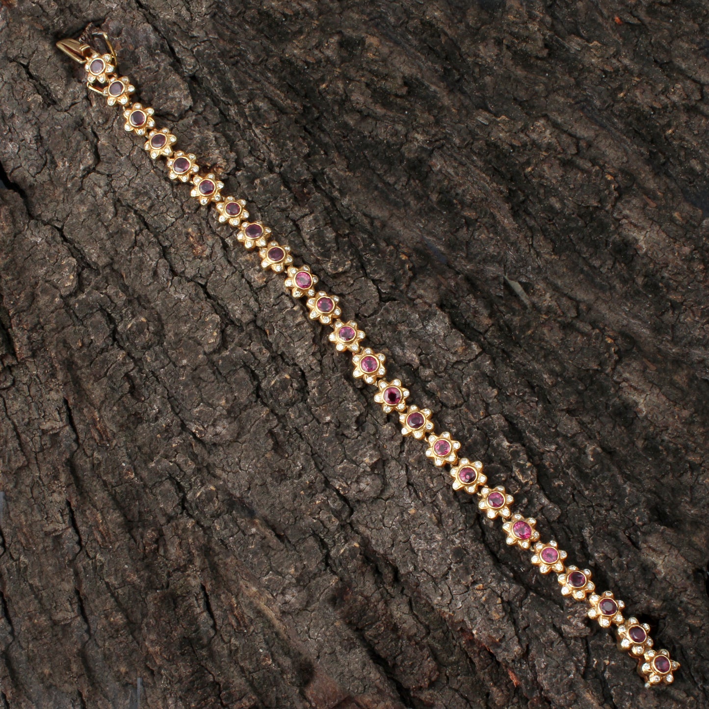 Ruby Gold Bracelet