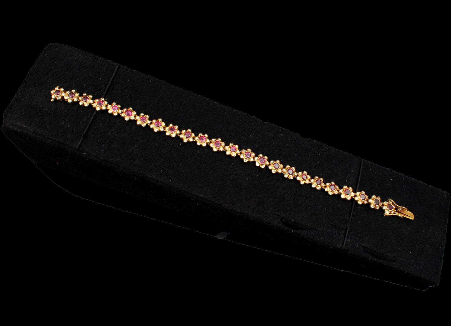 Ruby Gold Bracelet