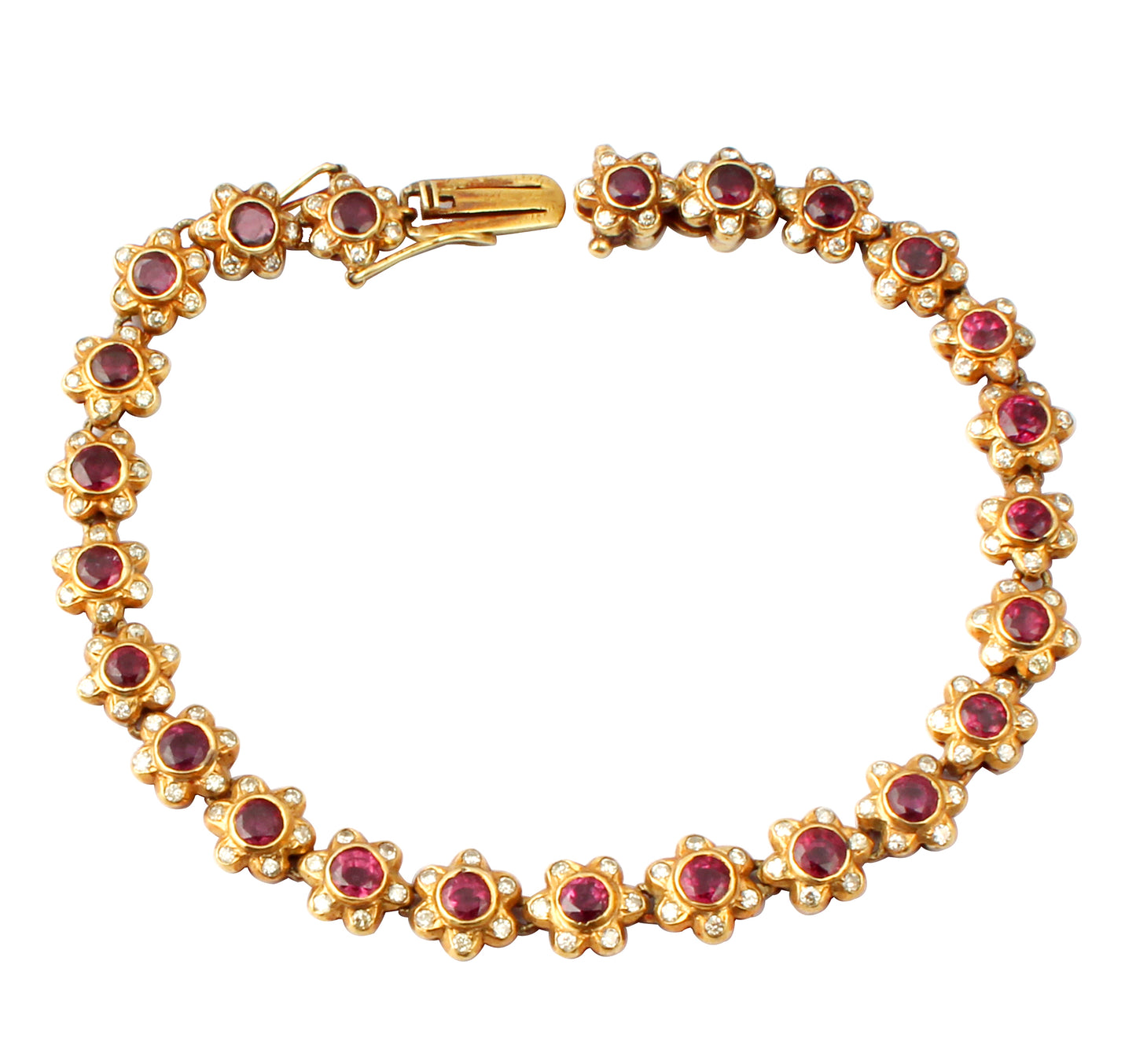 Ruby Gold Bracelet