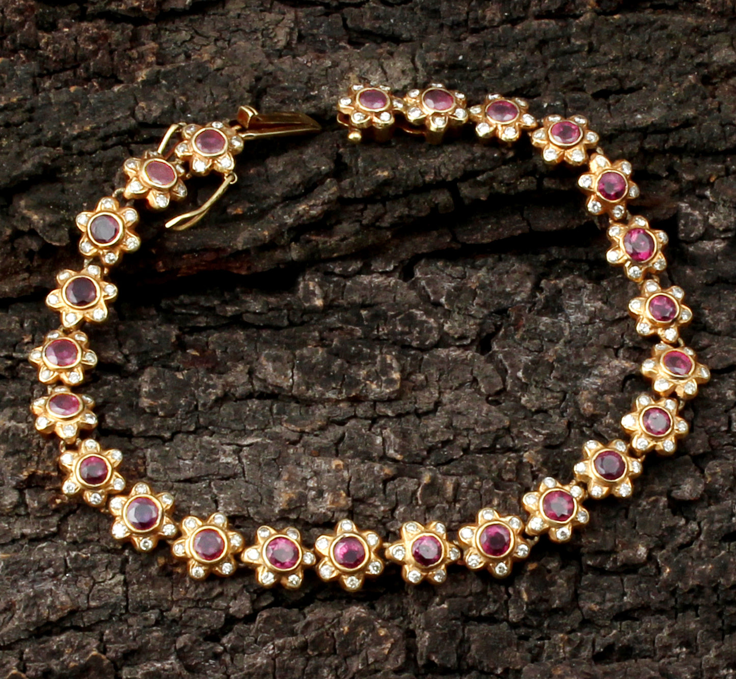 Ruby Gold Bracelet