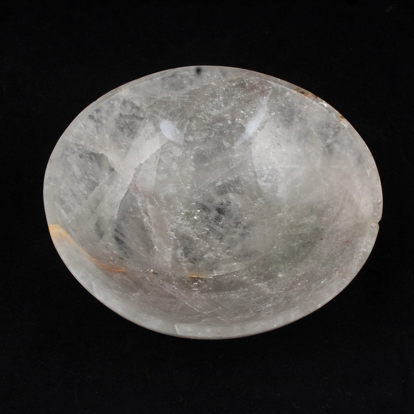 Clear Quartz Round Bowl Hand Carved Gemstone Natural Crystal Bowl for Healing, Meditation, Chakra Balancing, Self-Love & Spiritual