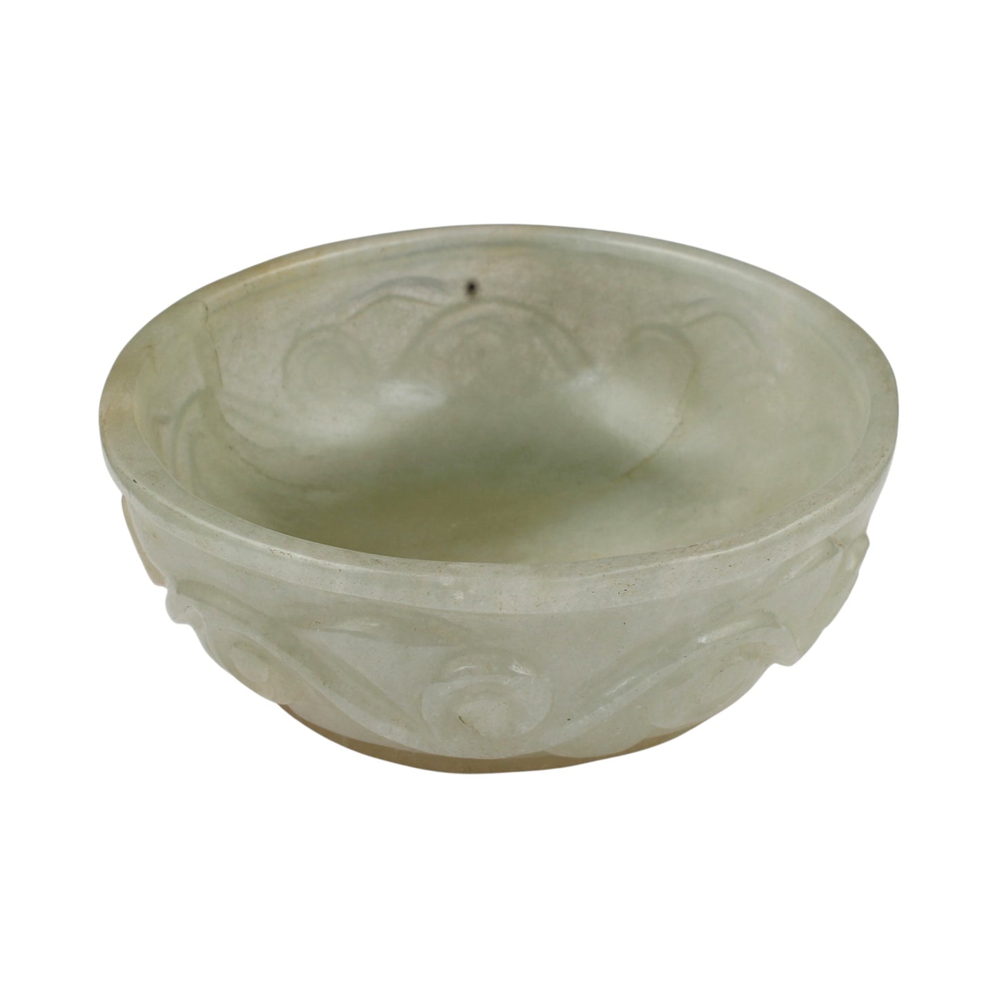 Green Jade Round Bowl Hand Carved Gemstone Natural Crystal Bowl for Healing, Meditation, Chakra Balancing, Self-Love & Spiritual