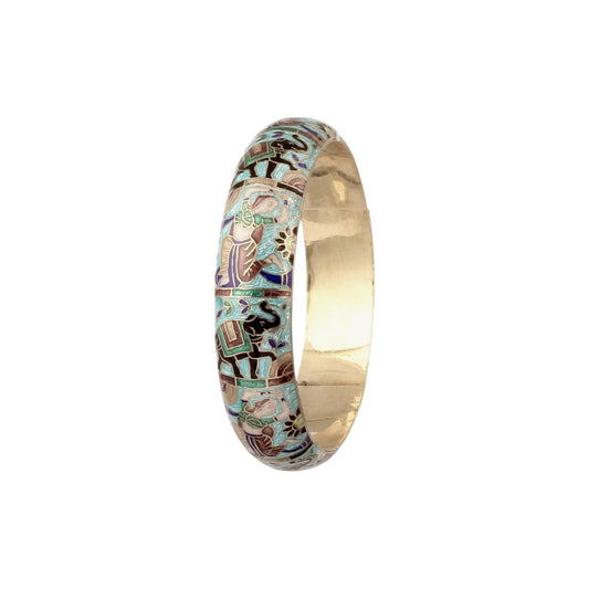 Meenakari Traditional 925 Sterling Silver Enamel Bangles