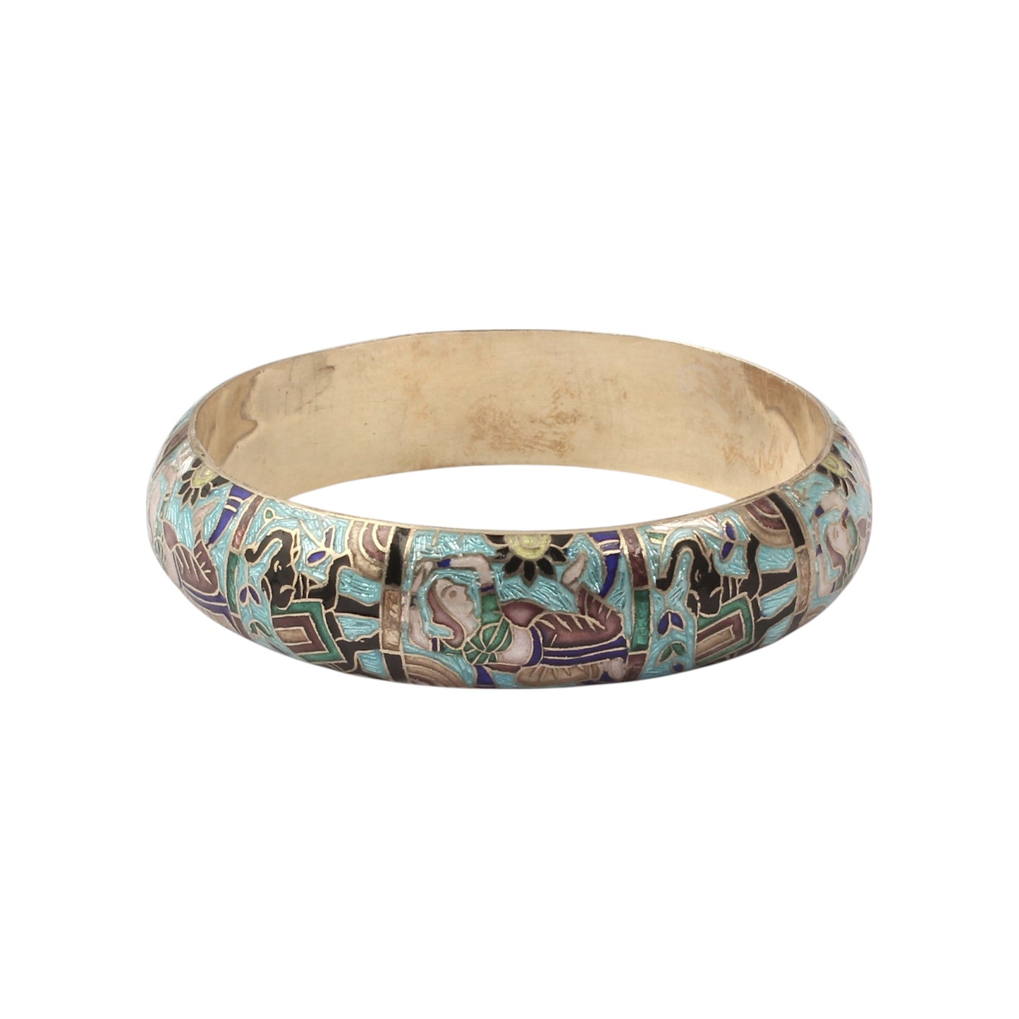 Meenakari Traditional 925 Sterling Silver Enamel Bangles