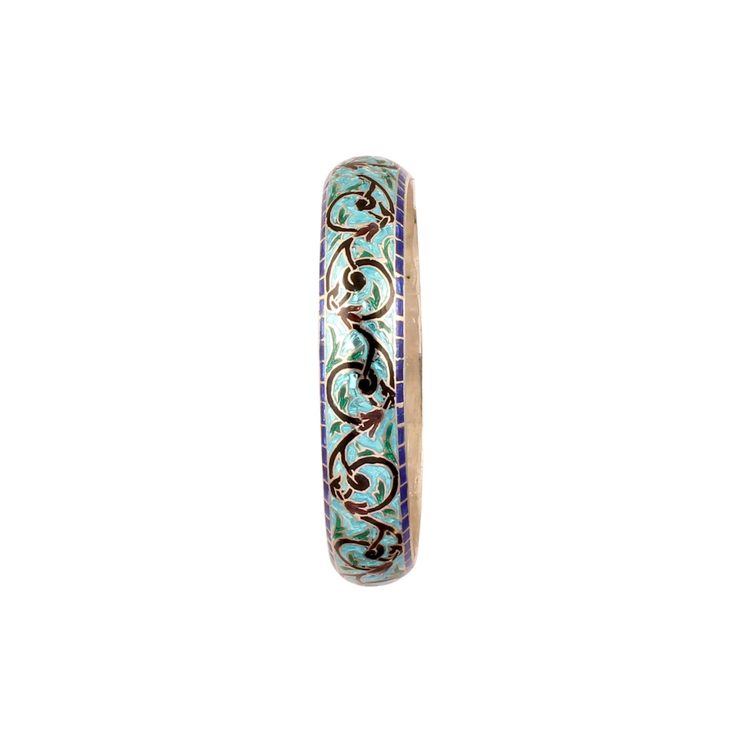 Cloisonne Traditional 925 Sterling Silver Enamel Bangles