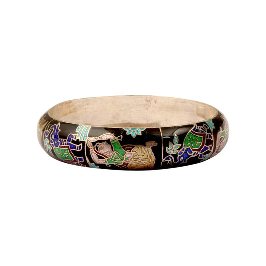 Meenakari Traditional 925 Sterling Silver Enamel Bangles