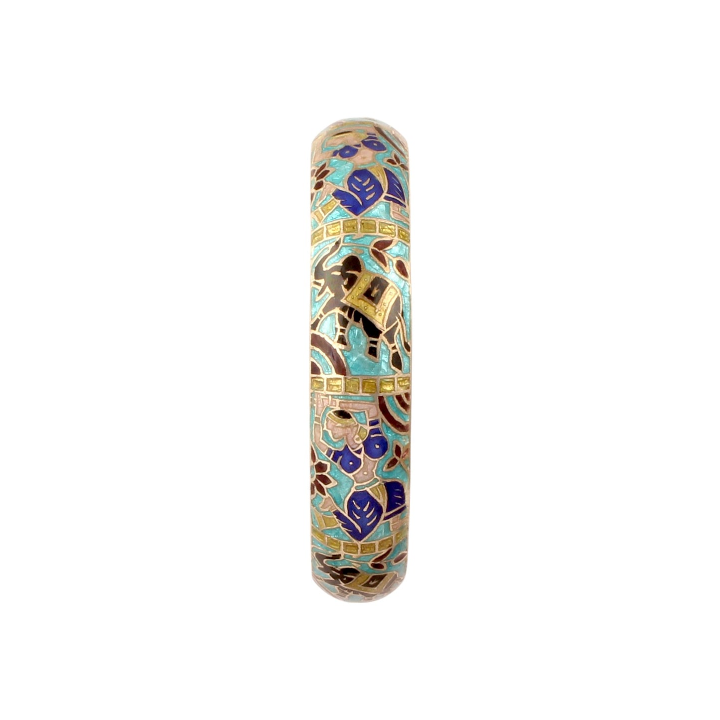 Traditional Enamel Bangle for Women Floral 925 Sterling Silver Meenakari Bangle