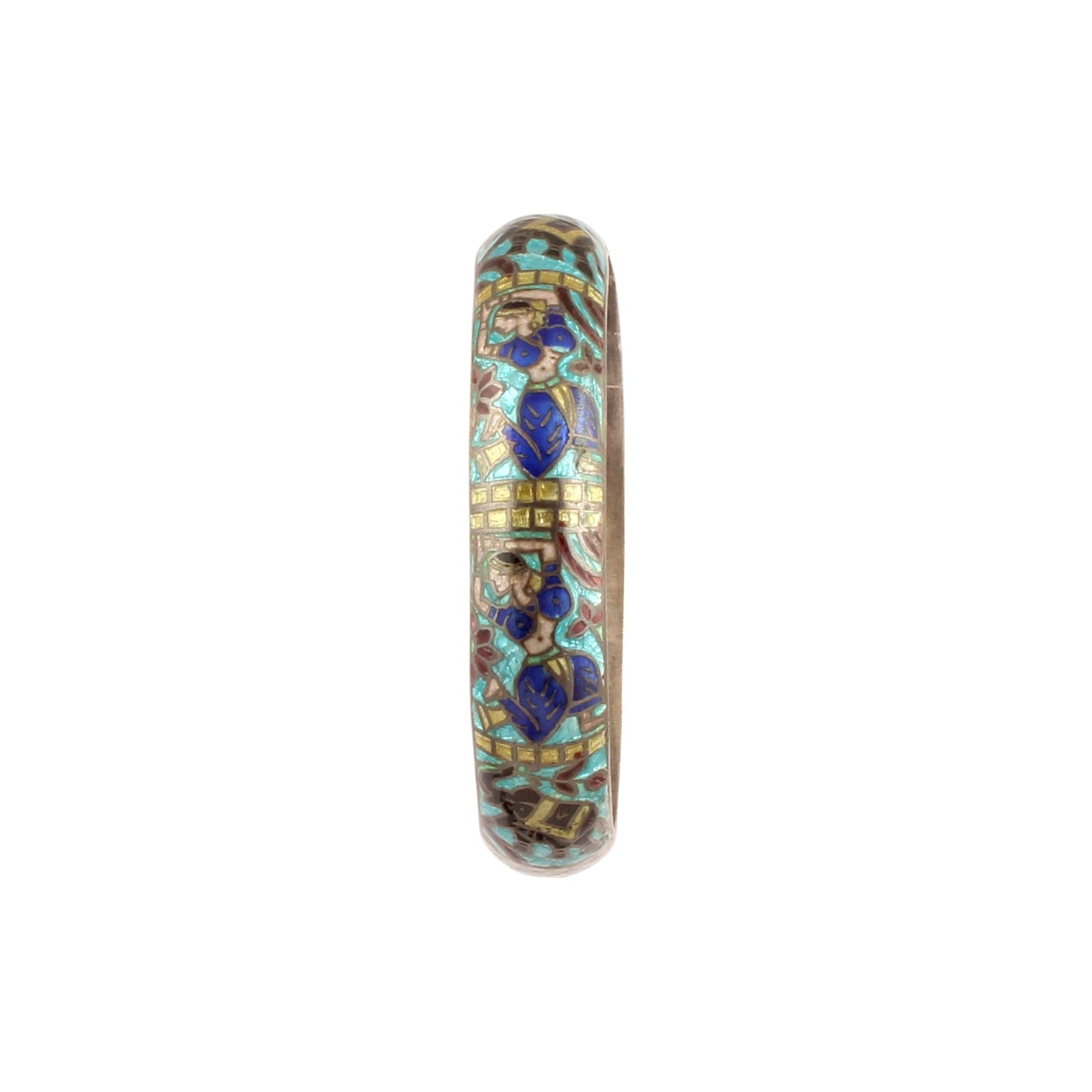 Ethnic Wear Traditional Enamel Bangle for Women 925 Sterling Silver Meenakari Jewelry
