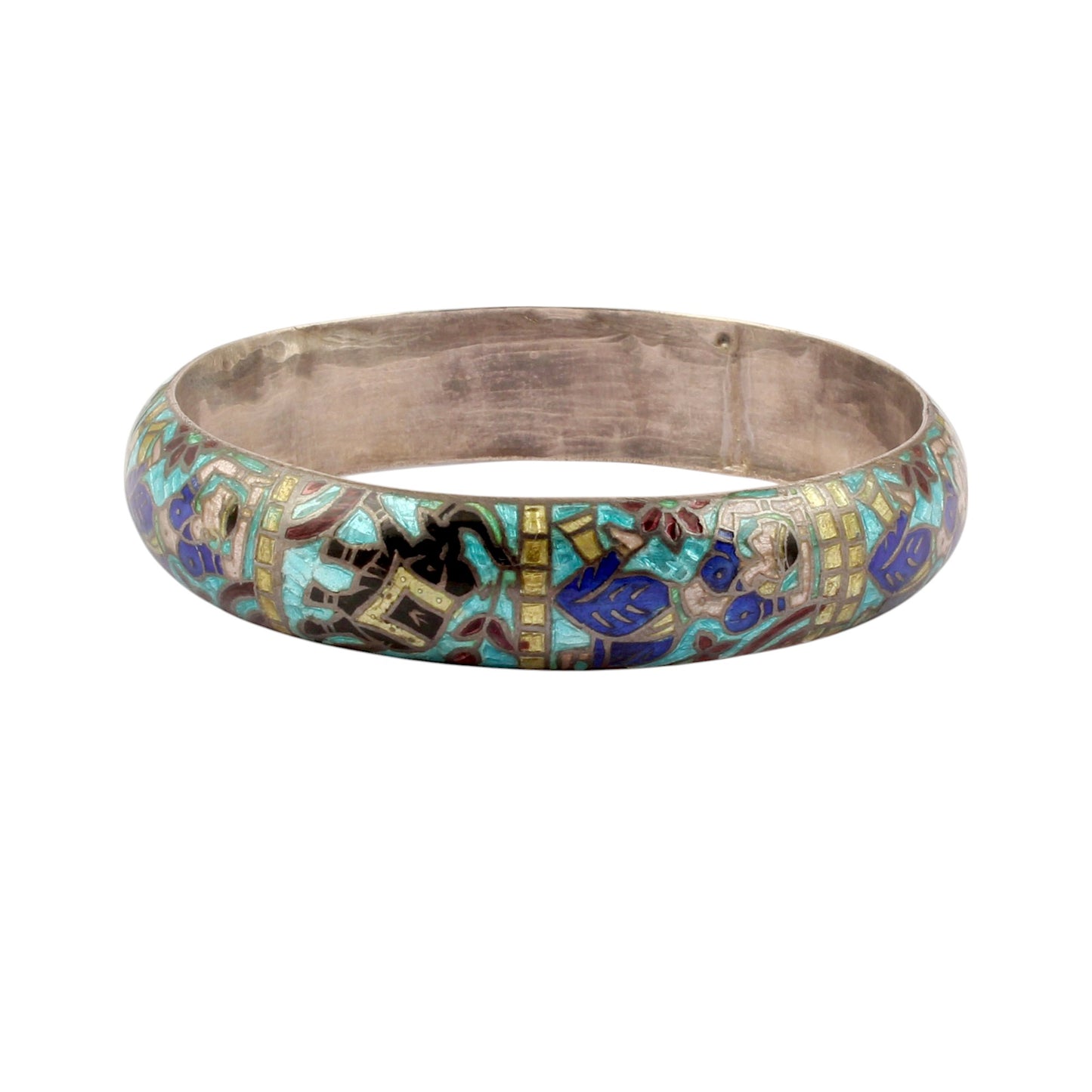 Ethnic Wear Traditional Enamel Bangle for Women 925 Sterling Silver Meenakari Jewelry